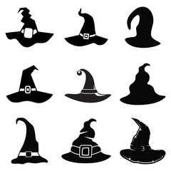 witch hat silhouette,halloween