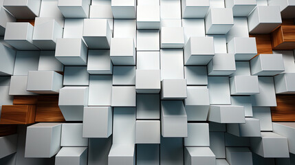 Abstract of Geometric Mesh Cells White Hexagon Background