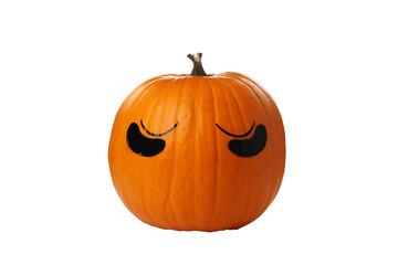 PNG, Pumpkin with eye patches, isolated on white background