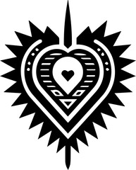 Obraz premium Heart Tribal