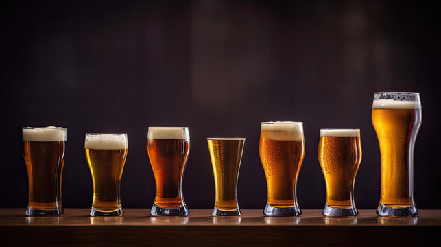 Chart of The steps in making beer. Generative Ai