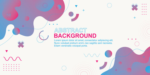 Abstract background with gradient color. Liquid form design. Colorful template for banner, flyer, cover...