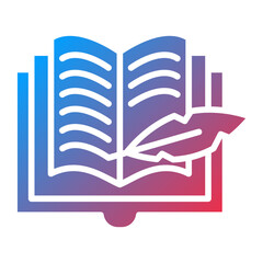 Vector Design History Book Icon Style