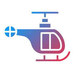 Vector Design Helicopter Icon Style