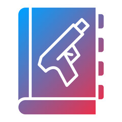 Vector Design Literary Crime Icon Style