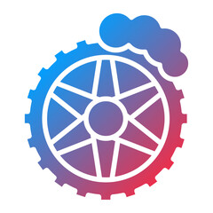 Vector Design Tire Cleaning Icon Style