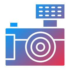 Vector Design Led Camera Icon Style