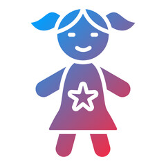 Vector Design Doll Icon Style