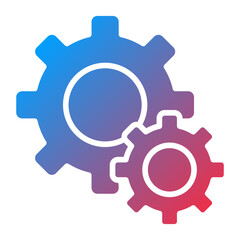 Vector Design Gears Icon Style
