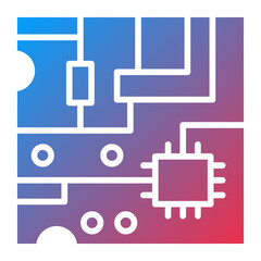 Vector Design Circuit Board Icon Style