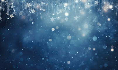 Fototapeta premium Serene winter wonderland captivates as delicate snowflakes descend.