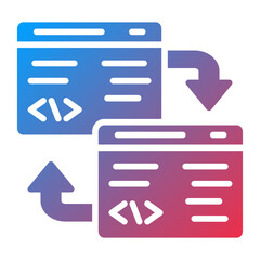 Vector Design Code Refactoring Icon Style