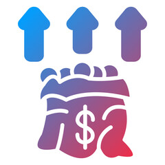 Vector Design Fund Raising Icon Style