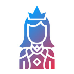Vector Design Princess Icon Style