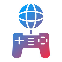 Vector Design Global Gaming Icon Style