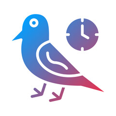 Vector Design Early Bird Icon Style