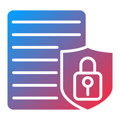 Vector Design Data Security Icon Style