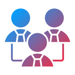 Vector Design Executive Team Icon Style