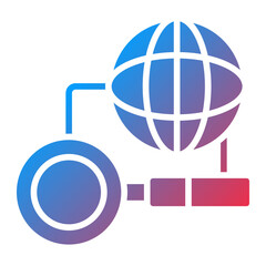 Vector Design Global Search Icon Style