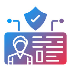 Vector Design Cyber Identity Icon Style