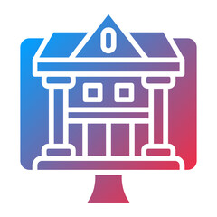 Vector Design Internet Banking Icon Style