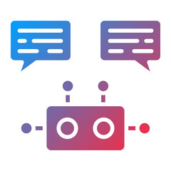 Vector Design Robot Assistant Icon Style