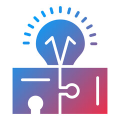 Vector Design Creative Puzzle Icon Style