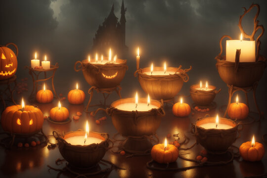 candles in a cryptic lake

