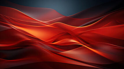 Digital Art of Red Liquid Paint Wavy or Curvy Gel Texture Abstract Art Background