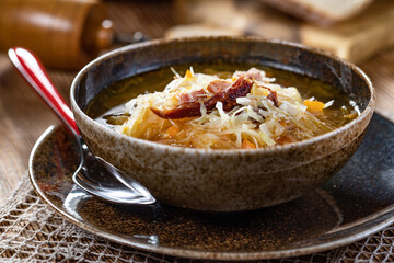 Traditional cabbage soup.