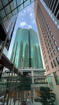 buildings in Shiodome, Japan