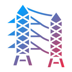 Electric Tower Icon Style