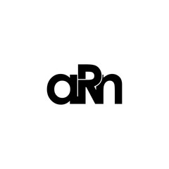 arn lettering initial monogram logo design