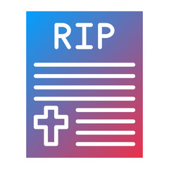 Death Certificate Icon Style