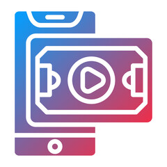Live Streaming Icon Style