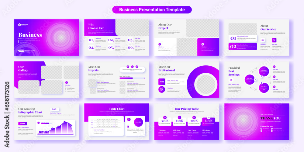 Canvas Prints creative business powerpoint presentation slides template design. use for modern keynote presentatio