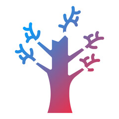 Dry Tree Icon Style
