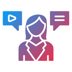 Female Influencer Icon Style