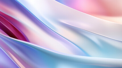 Fototapeta premium Pastel Wispy Smooth Liquid Wave Abstract Background, Generative AI