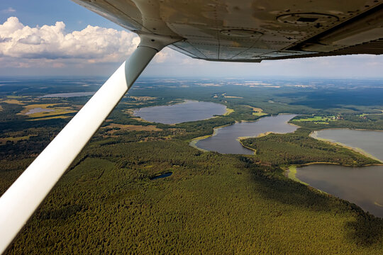 Havelquelle, Neustrelitz, Mecklenburg-Vorpommern, Deutschland, Luftaufnahme aus dem Flugzeug