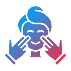 Face Massage Icon Style