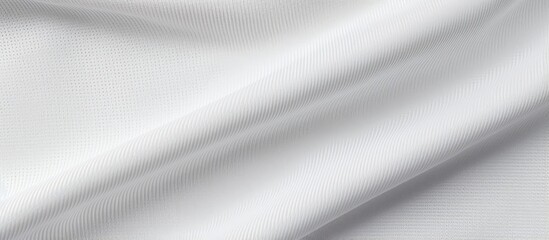 White fabric with a sports jersey texture