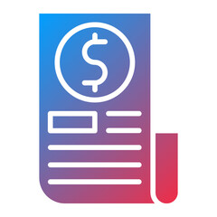Split Bills Icon Style