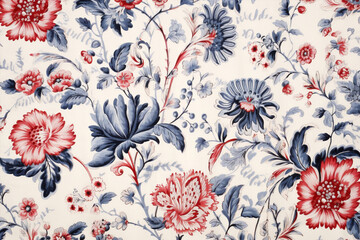 Floral leaf wallpaper vintage flower background seamless nature textile print pattern