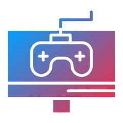 Gaming Monitor Icon Style