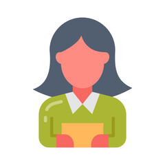 Secretary icon in vector. Illustration