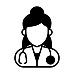 Doctor icon in vector. Illustration