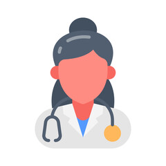 Doctor icon in vector. Illustration