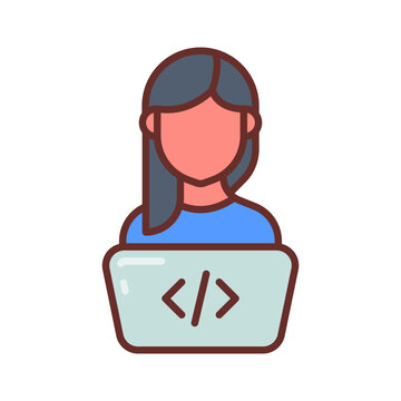 Software Developer icon in vector. Illustration