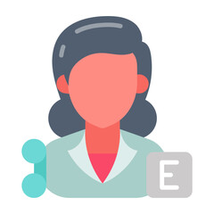 Optometrist icon in vector. Illustration